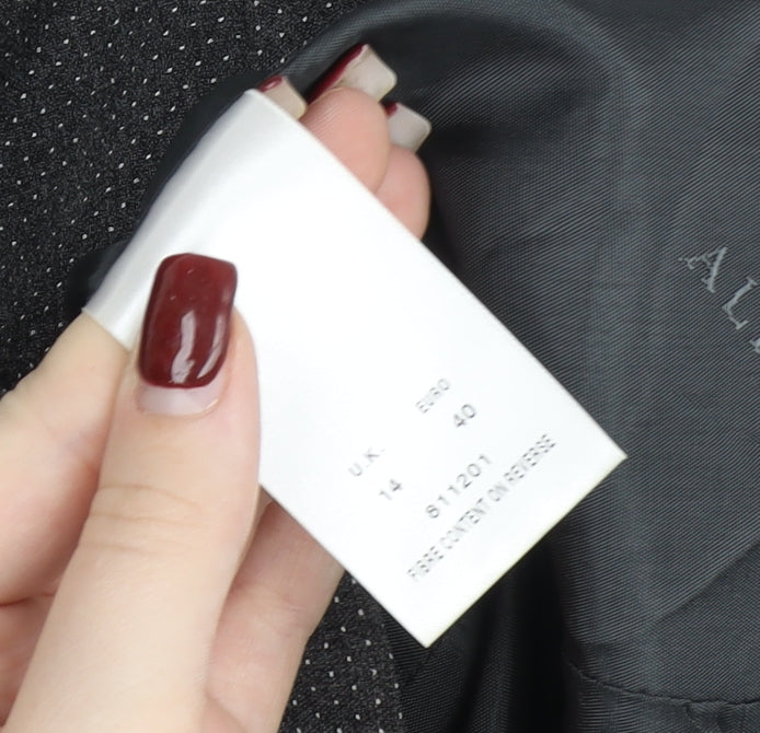 Alexon Women’s Grey Wool Blend Blazer UK 14 Classic Work Jacket