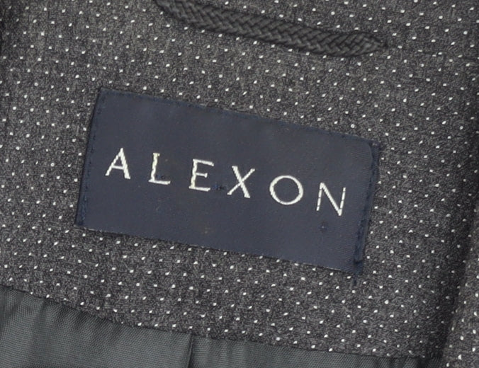 Alexon Women’s Grey Wool Blend Blazer UK 14 Classic Work Jacket