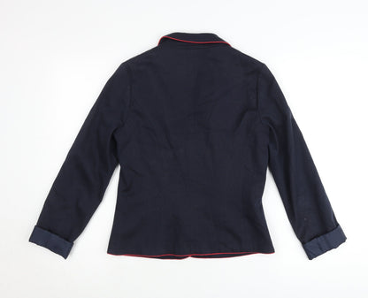 New Look Women's Blue Blazer UK 12 Regular Fit Tailored Jacket