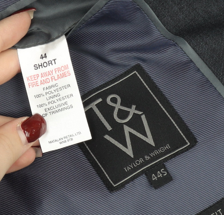 Mens UK Size 44 Taylor & Wright Regular Grey Suit Jacket
