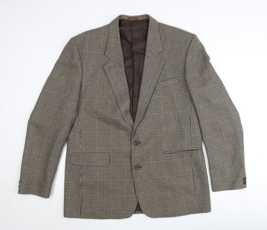 Mens UK Size 42 Burton Regular Brown Suit Jacket