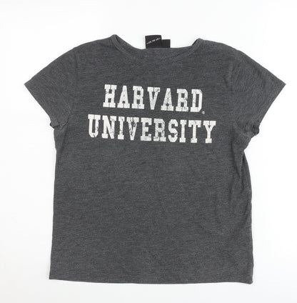 American Freshman Women’s Grey Harvard University T-Shirt Size 10