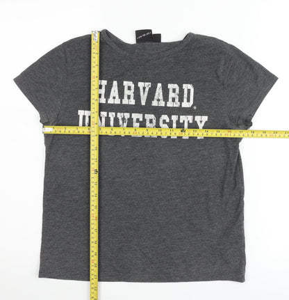 American Freshman Women’s Grey Harvard University T-Shirt Size 10