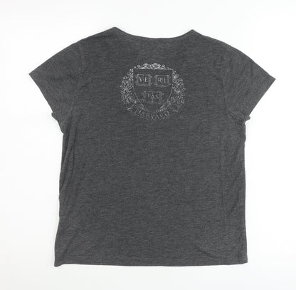 American Freshman Women’s Grey Harvard University T-Shirt Size 10