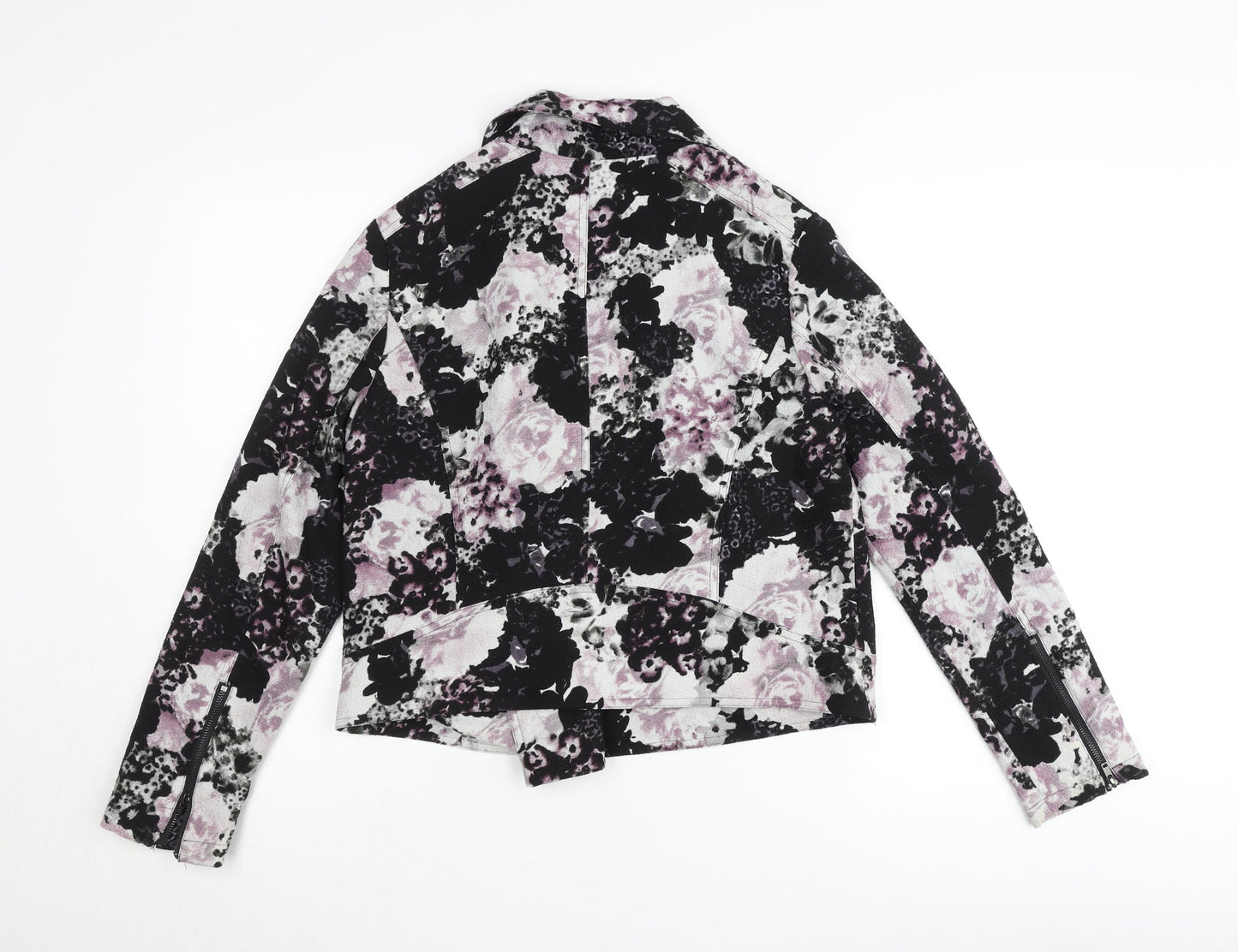 Kaliko Womens Multicoloured Floral Biker Jacket Size 14