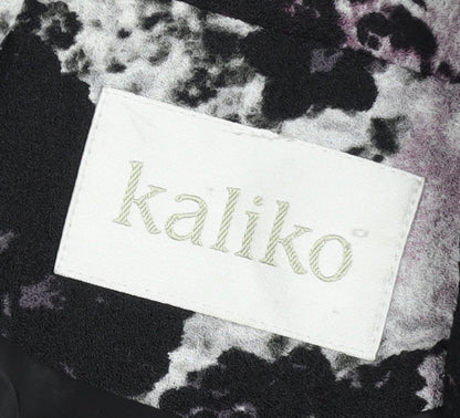 Kaliko Womens Multicoloured Floral Biker Jacket Size 14