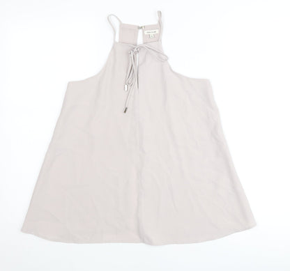 River Island Women’s Beige Halter Neck Camisole Tank Top UK 6