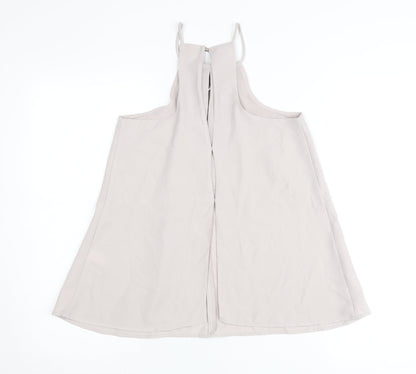 River Island Women’s Beige Halter Neck Camisole Tank Top UK 6