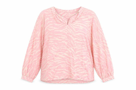 F&F Women’s Pink Animal Print Viscose Tunic Blouse UK 16