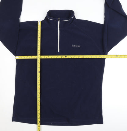 Craghoppers Men's Blue Fleece Pullover Jumper L 1/4 Zip Outdoor