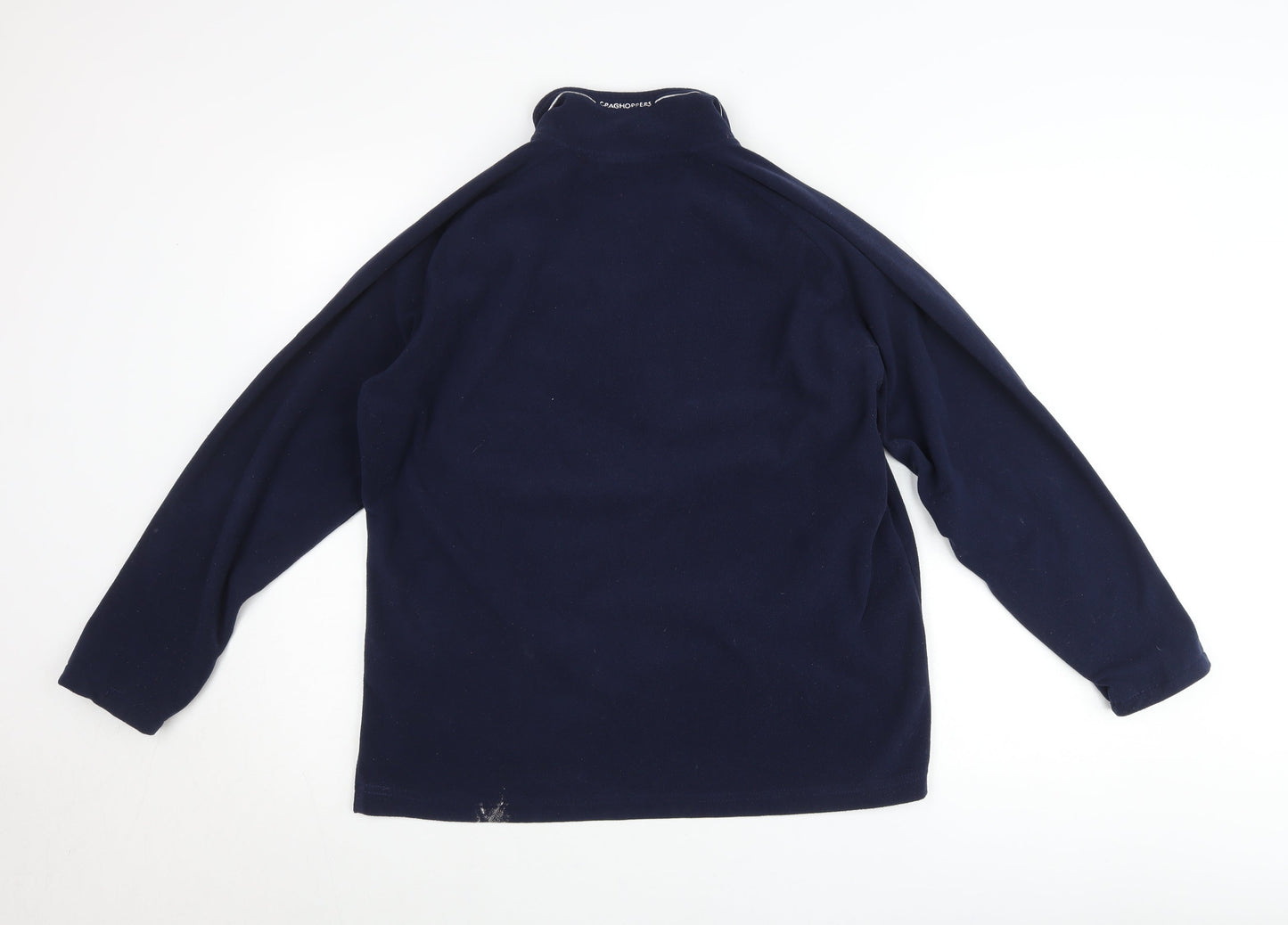 Craghoppers Men's Blue Fleece Pullover Jumper L 1/4 Zip Outdoor