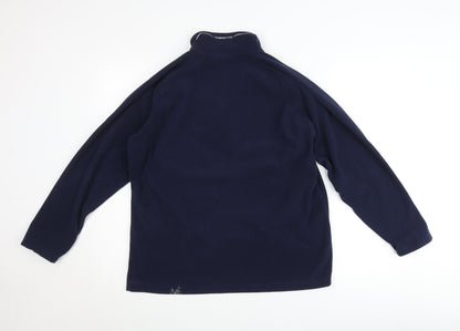 Craghoppers Men's Blue Fleece Pullover Jumper L 1/4 Zip Outdoor