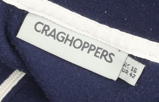 Craghoppers Men's Blue Fleece Pullover Jumper L 1/4 Zip Outdoor