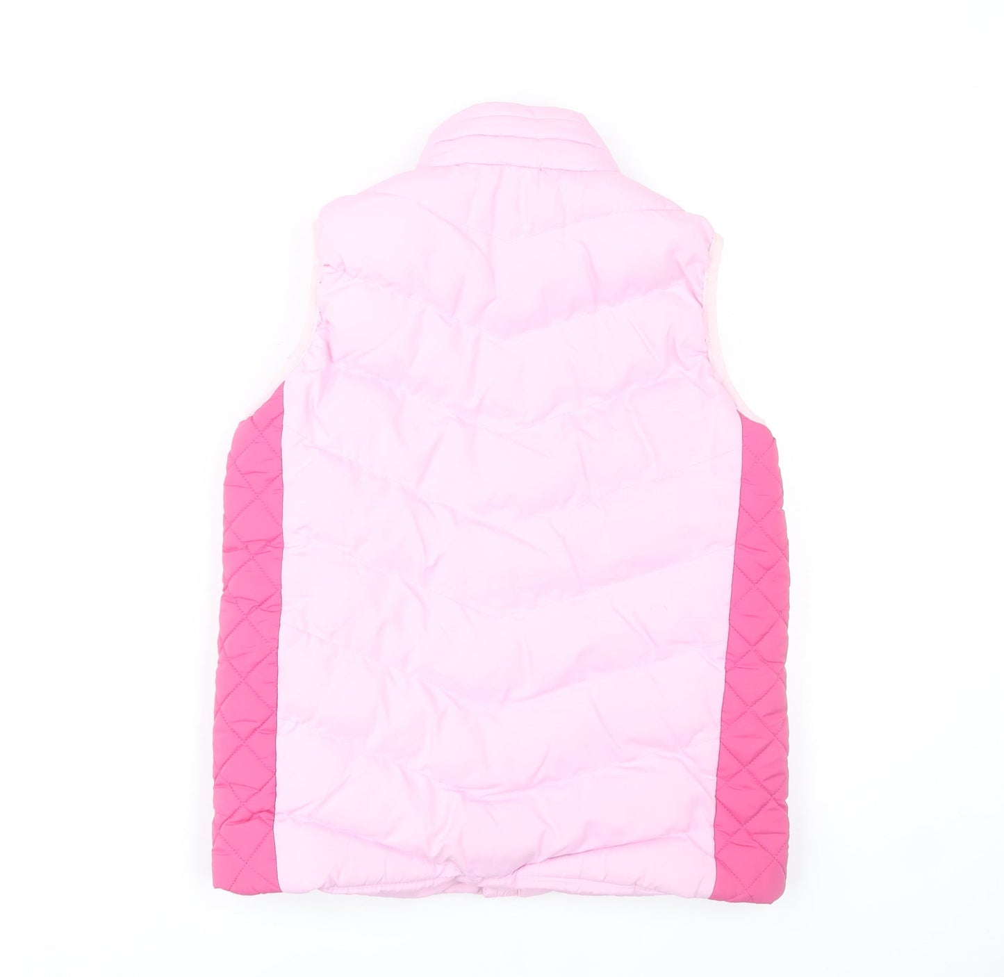 Threadgirls Girls Pink Puffer Gilet Vest 9-10 Years Quilted Waistcoat