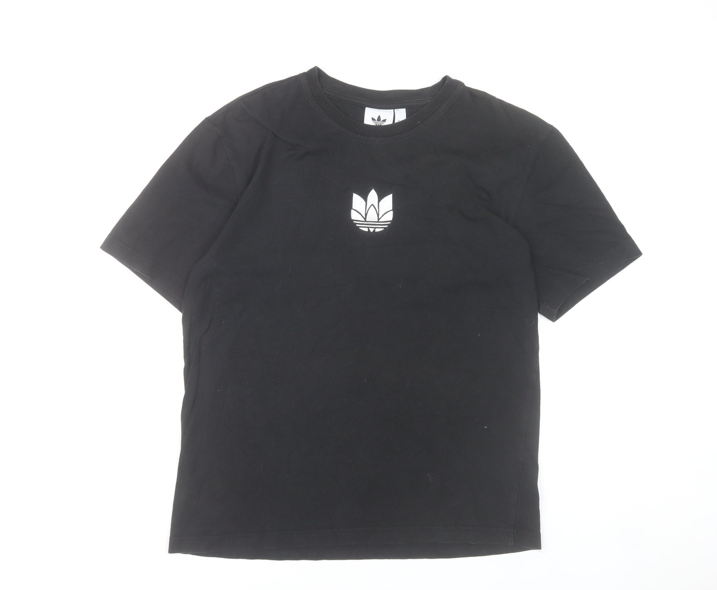 Adidas Men's Black M Short Sleeve Crew Neck Cotton T-Shirt