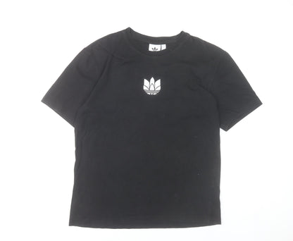 Adidas Men's Black M Short Sleeve Crew Neck Cotton T-Shirt
