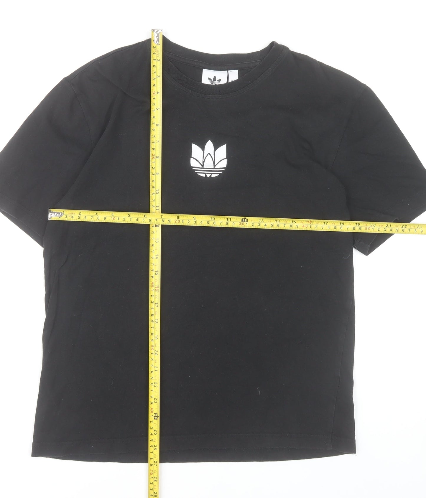 Adidas Men's Black M Short Sleeve Crew Neck Cotton T-Shirt