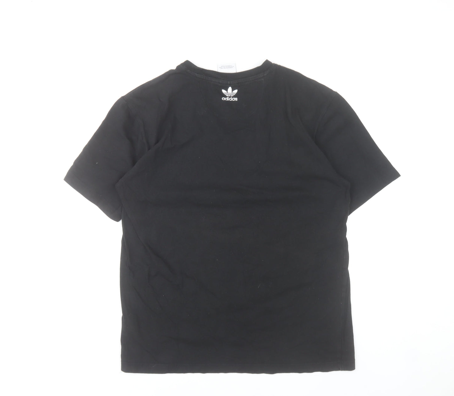 Adidas Men's Black M Short Sleeve Crew Neck Cotton T-Shirt