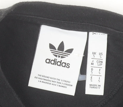 Adidas Men's Black M Short Sleeve Crew Neck Cotton T-Shirt