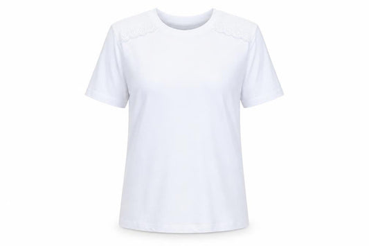 Marks and Spencer Womens Pale Blue T-Shirt Size 10 Cotton Embroidered