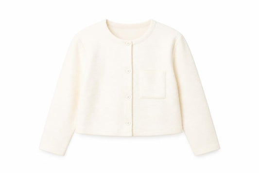 & Other Stories Women Ivory Cotton Cropped Jacket Size 14