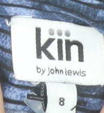 Kin by John Lewis Women’s Blue Striped Viscose Blouse Size 8