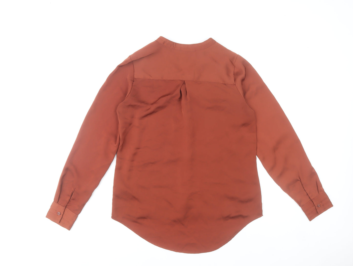 Esmara Women Brown Blouse Size 10 Long Sleeve Button Front