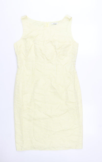 Vera Mont Women’s Yellow Sleeveless Sheath Dress Size 16