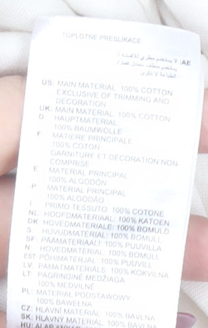 Adidas Men's White Graphic Logo T-Shirt Size L Sports Cotton