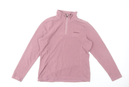 Brasher Women Pink Fleece Sweatshirt UK 12 Outdoor Hiking Pullover
