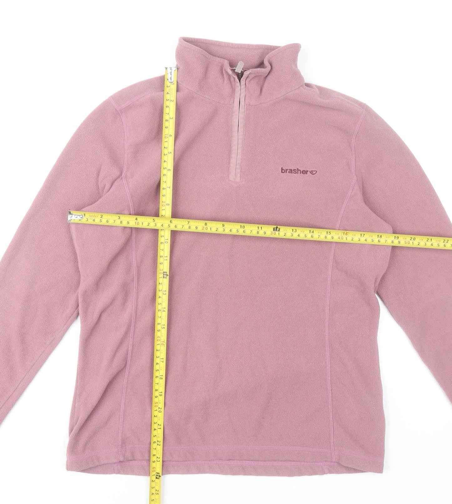Brasher Women Pink Fleece Sweatshirt UK 12 Outdoor Hiking Pullover