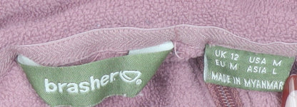 Brasher Women Pink Fleece Sweatshirt UK 12 Outdoor Hiking Pullover