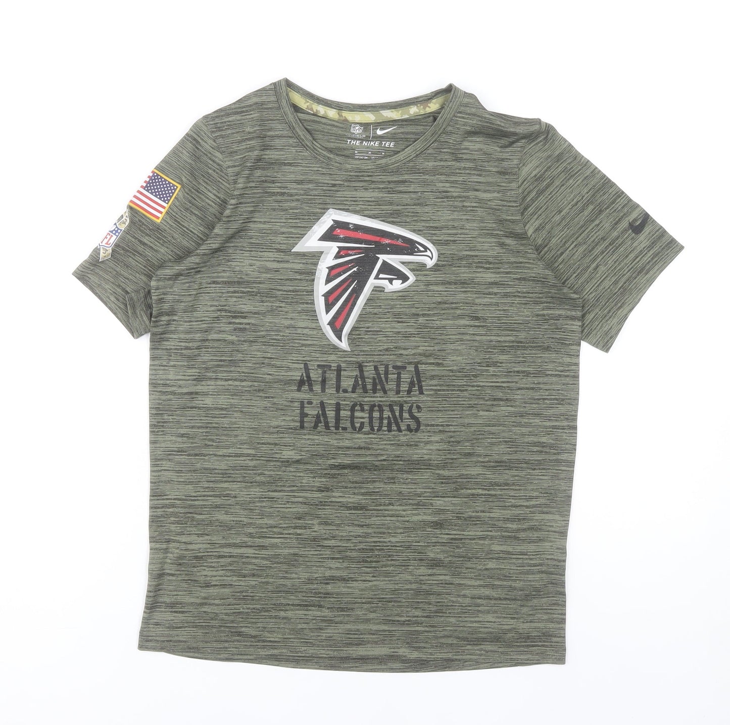 Nike Boys Green Atlanta Falcons NFL Short Sleeve Dri-Fit T-Shirt 10-12Y