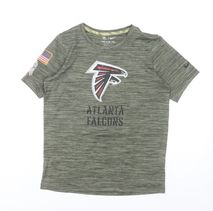 Nike Boys Green Atlanta Falcons NFL Short Sleeve Dri-Fit T-Shirt 10-12Y