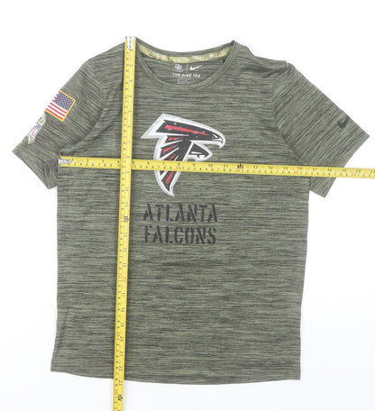 Nike Boys Green Atlanta Falcons NFL Short Sleeve Dri-Fit T-Shirt 10-12Y