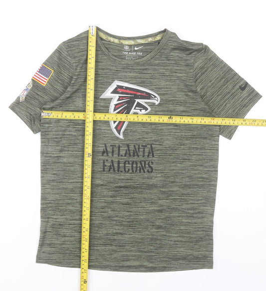 Nike Boys Green Atlanta Falcons NFL Short Sleeve Dri-Fit T-Shirt 10-12Y