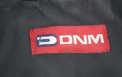 DNM Womens Black Size 14 Cropped Zip Up Jacket Classic Style