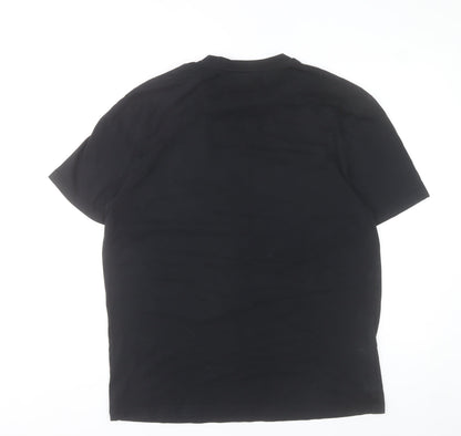 River Island Men’s Black L Graphic Print Cotton T-Shirt