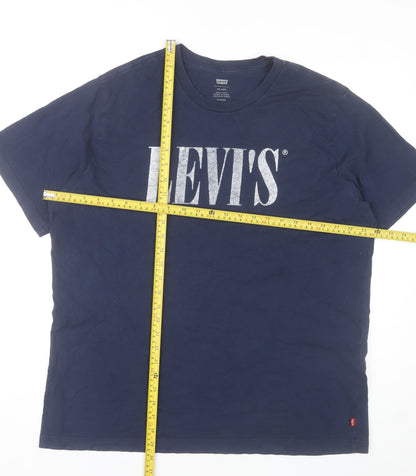 Levi's Men's Blue XL Relaxed Fit Logo Graphic T-Shirt