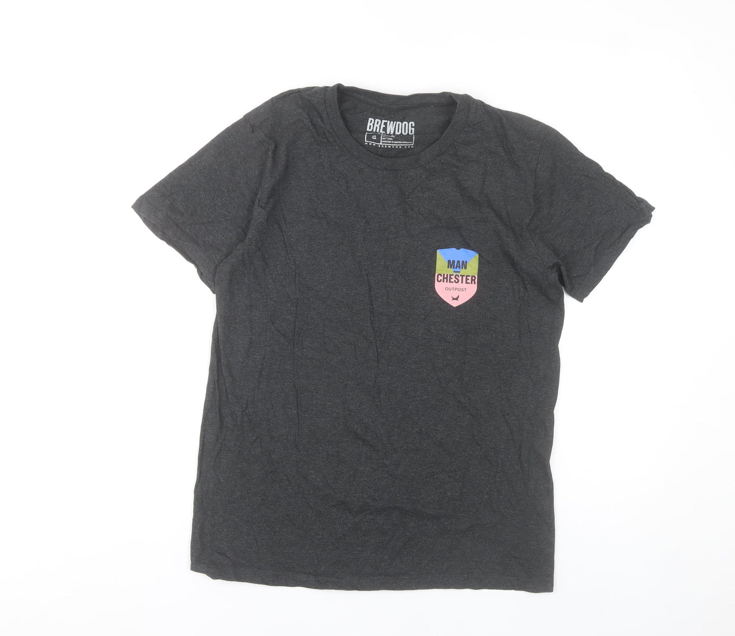 BrewDog Men's Black Small Manchester Graphic T-Shirt