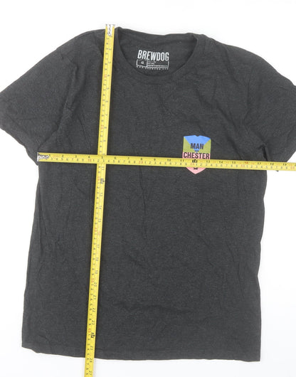 BrewDog Men's Black Small Manchester Graphic T-Shirt