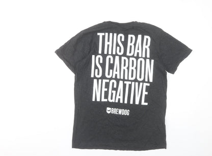 BrewDog Men's Black Small Manchester Graphic T-Shirt