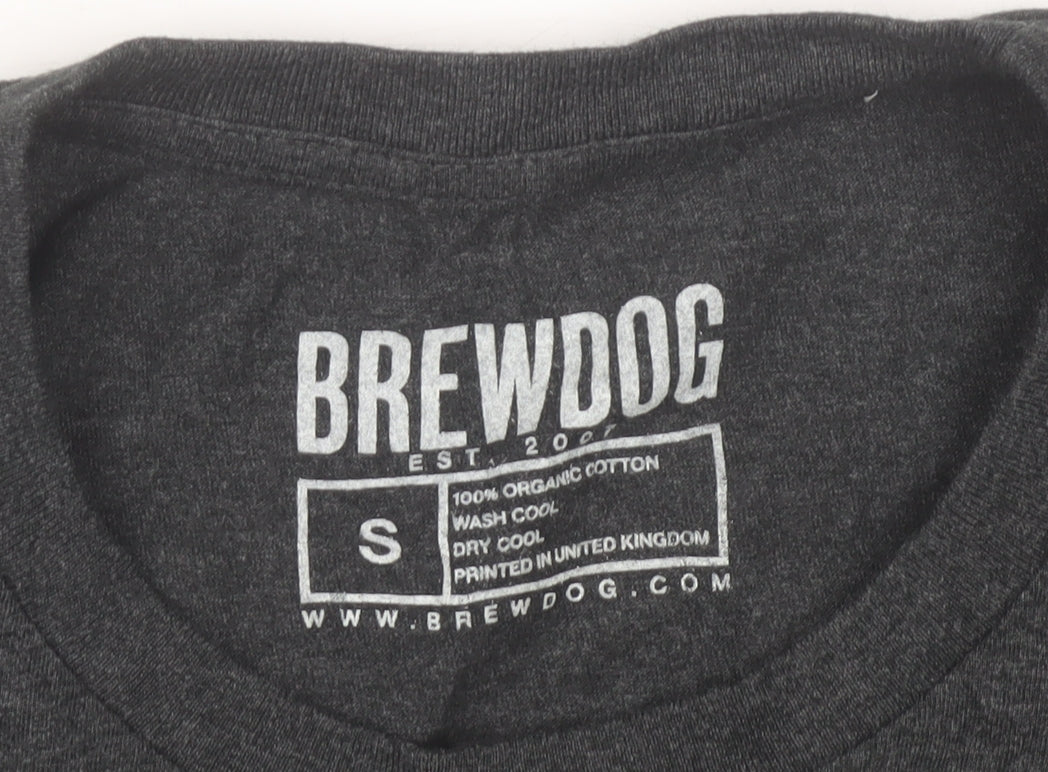 BrewDog Men's Black Small Manchester Graphic T-Shirt