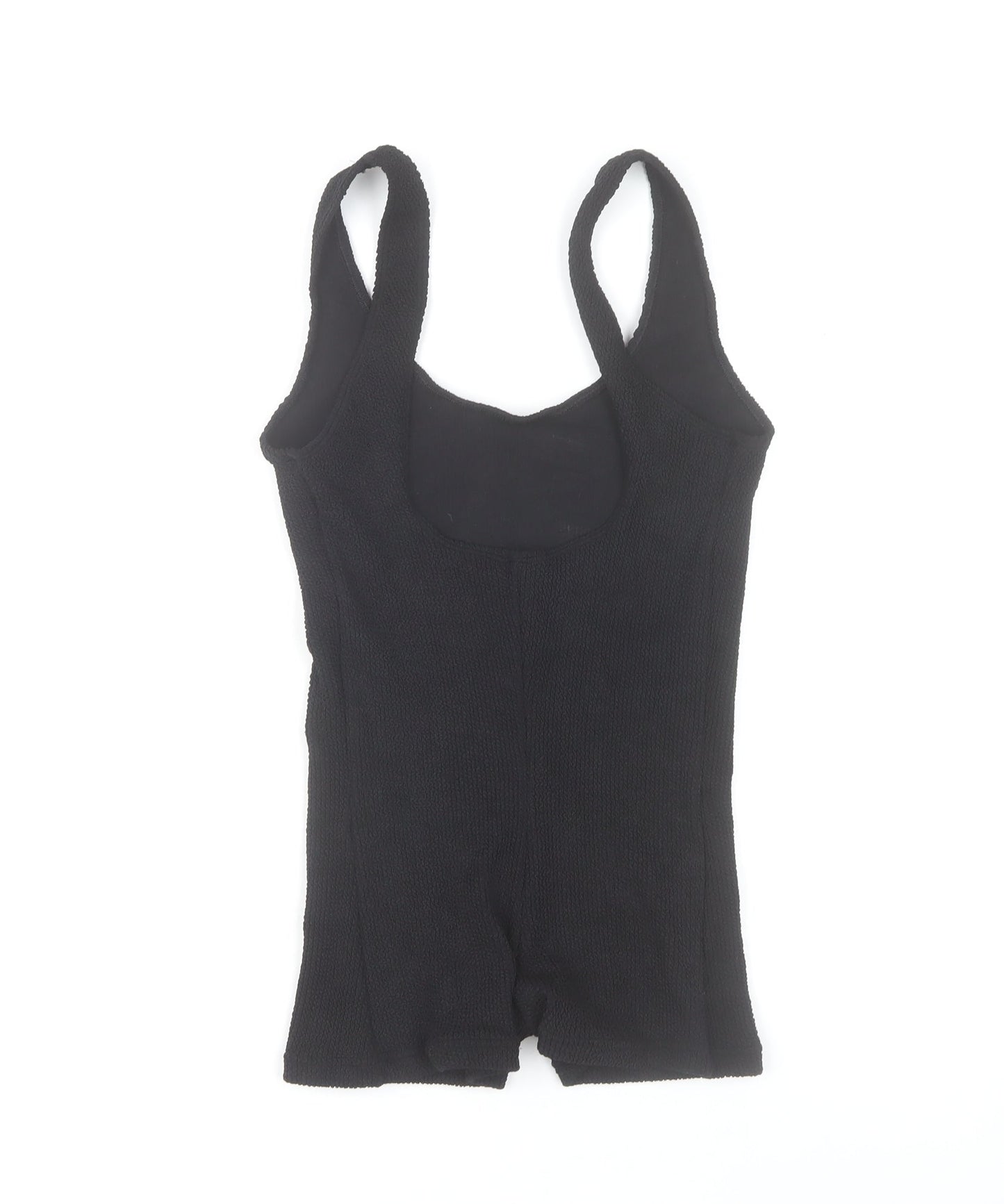 ASOS DESIGN Women Black One Size Stretch Knit Playsuit
