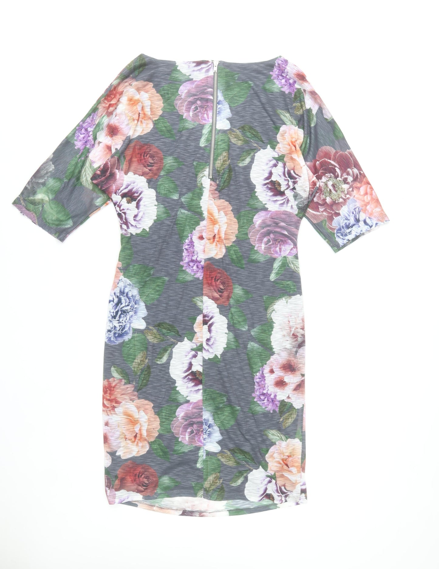 Phase Eight Womens Multicoloured Floral Sheath Dress Size 16
