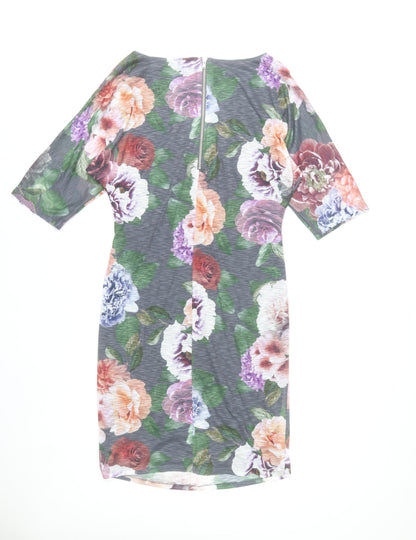 Phase Eight Womens Multicoloured Floral Sheath Dress Size 16