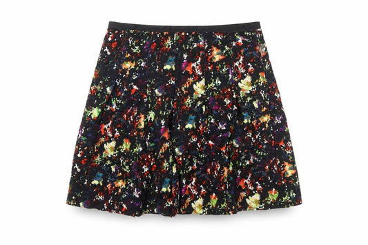 GAP Women’s Multicoloured Floral Pleated Knee Length Skirt Size 10