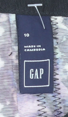 GAP Women’s Multicoloured Floral Pleated Knee Length Skirt Size 10