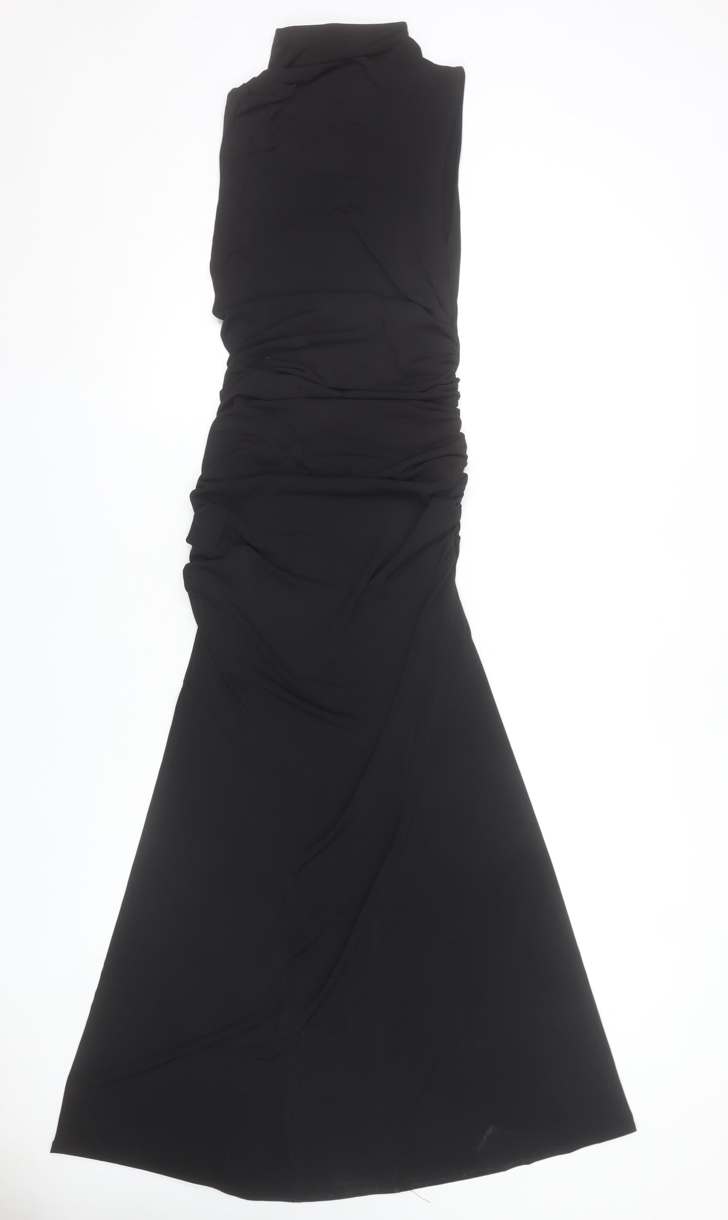 Bershka Women’s Black Size 8 Mermaid Long Party Dress Sleeveless