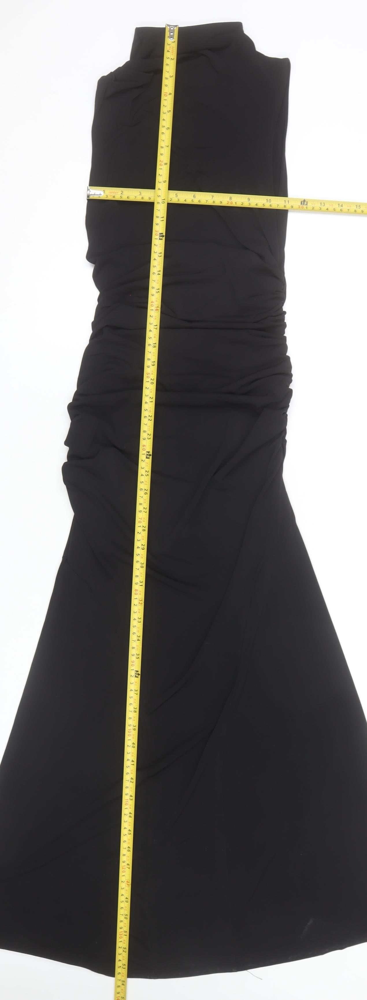 Bershka Women’s Black Size 8 Mermaid Long Party Dress Sleeveless